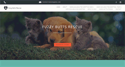 Desktop Screenshot of fuzzybuttsrescue.com