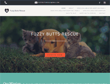 Tablet Screenshot of fuzzybuttsrescue.com